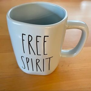 Rae Dunn Free Spirit Light Blue Powder Blue Mug Ceramic Mug New